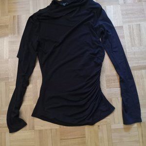 Rails Joelle Long Sleeve Black Top - Medium